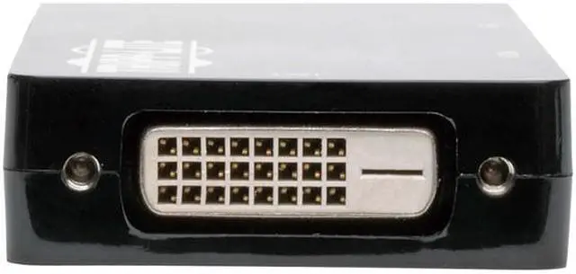 Alt view image 2 of 4 - Tripp Lite P136-06NHDV4KBP DisplayPort 1.2 to VGA/DVI/HDMI All-in-One Converter Adapter, 4K x 2K HDMI @ 24/30 Hz, 6 in. 50 Pack