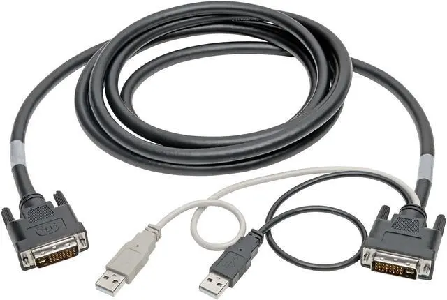 Alt view image 2 of 6 - Tripp Lite P760-010-DVI KVM Cable