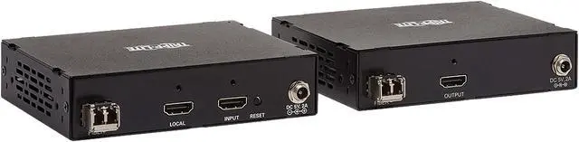 Alt view image 2 of 5 - Tripp Lite B127F-1A1-MM-HH HDMI over Fiber Extender Kit - 4K @ 60 Hz, RS-232, IR, USB, Duplex Multimode LC, 985 ft., TAA