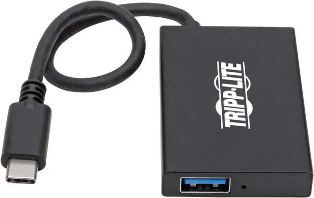 Alt view image 2 of 6 - Tripp Lite U460-004-4A-G2 USB 3.1 Gen 2 USB-C Hub, 10 Gbps - 4 USB-A Ports, Thunderbolt 3, Portable, Aluminum Housing