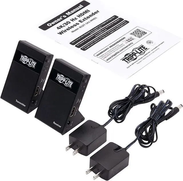 Alt view image 4 of 4 - Tripp Lite B127-1A1-WHD1 Wireless HDMI Extender 4K with Zero Latency - 4K x 2K @ 30 Hz, 7.1 audio, HDCP 2.2, 98 ft. (30 m)