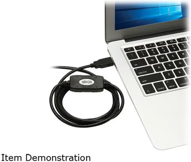 Alt view image 6 of 6 - Tripp Lite USB-A to RJ45 Rollover Console Cable (M/M) - Cisco Compatible, 250 Kbps, 10 ft., Black (U009-010-RJ45-X)