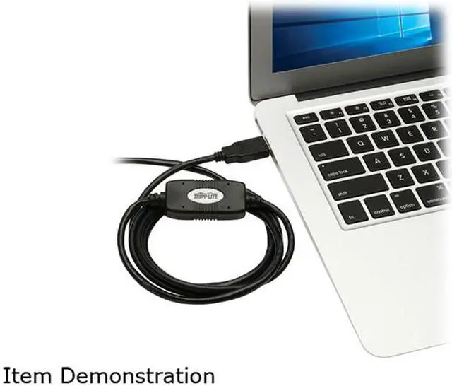 Alt view image 6 of 6 - Tripp Lite USB-A to RJ45 Rollover Console Cable (M/M) - Cisco Compatible, 250 Kbps, 15 ft., Black (U009-015-RJ45-X)