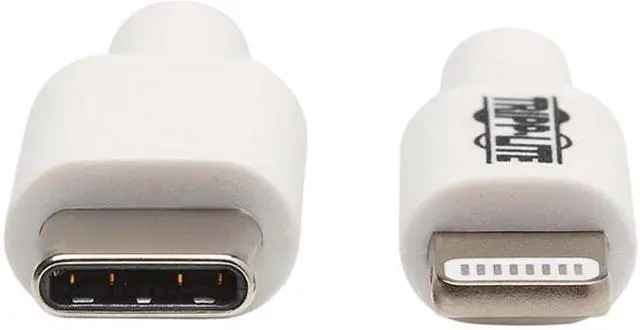 Alt view image 3 of 5 - Tripp Lite Lightning to USB C Sync / Charging Cable Apple iPhone iPad, 3ft (M102-003-WH)