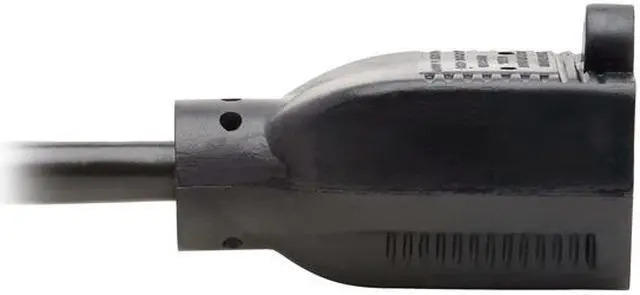 Alt view image 3 of 4 - Tripp Lite P022-025-15D Power Extension Cord, Right-Angle NEMA 5-15P to NEMA 5-15R - 10A, 120V, 18 AWG, 25 ft. Black