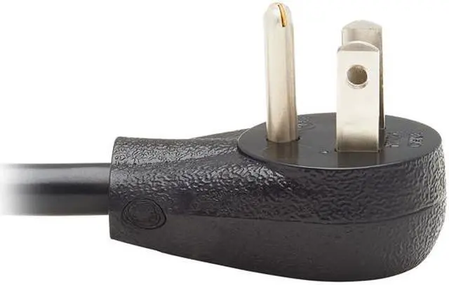 Alt view image 4 of 4 - Tripp Lite P024-006-15D 6 ft. Extension Cord, Right-Angle NEMA 5-15P to NEMA 5-15R - Heavy Duty, 15A, 120V, 14 AWG, Black