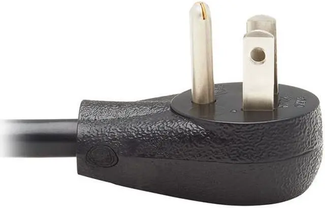 Alt view image 4 of 4 - Tripp Lite P024-010-15D 10 ft. Extension Cord, Right-Angle NEMA 5-15P to NEMA 5-15R - Heavy Duty, 15A, 120V, 14 AWG, Black