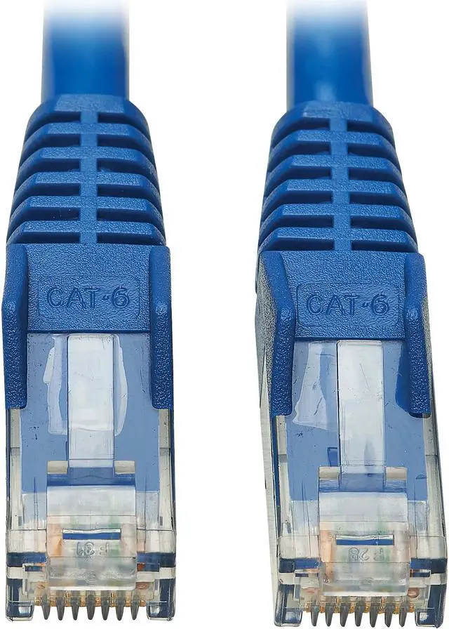 Main image of Tripp Lite Cat6 UTP Patch Cable (RJ45) - M/M, PoE, Gigabit, Snagless, CMR-LP, Blue, 6 ft. (N201P-006-BL)