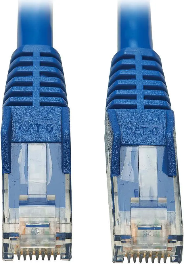 Main image of Tripp Lite Cat6 UTP Patch Cable (RJ45) - M/M, PoE, Gigabit, Snagless, CMR-LP, Blue, 10 ft. (N201P-010-BL)