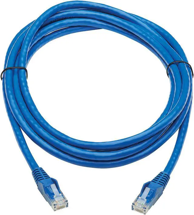Alt view image 2 of 4 - Tripp Lite Cat6 UTP Patch Cable (RJ45) - M/M, PoE, Gigabit, Snagless, CMR-LP, Blue, 10 ft. (N201P-010-BL)