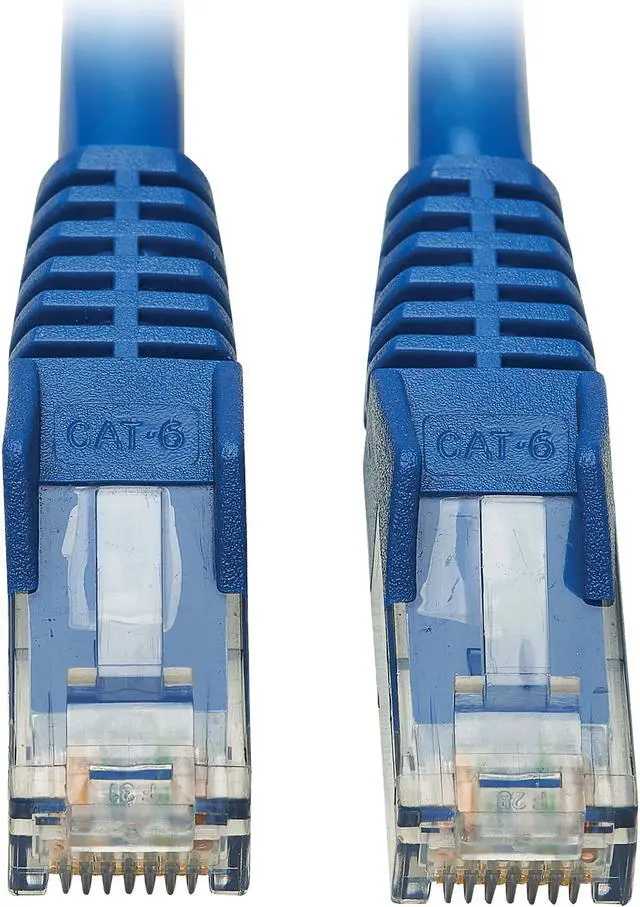 Main image of Tripp Lite Cat6 UTP Patch Cable (RJ45) - M/M, PoE, Gigabit, Snagless, CMR-LP, Blue, 50 ft. (N201P-050-BL)
