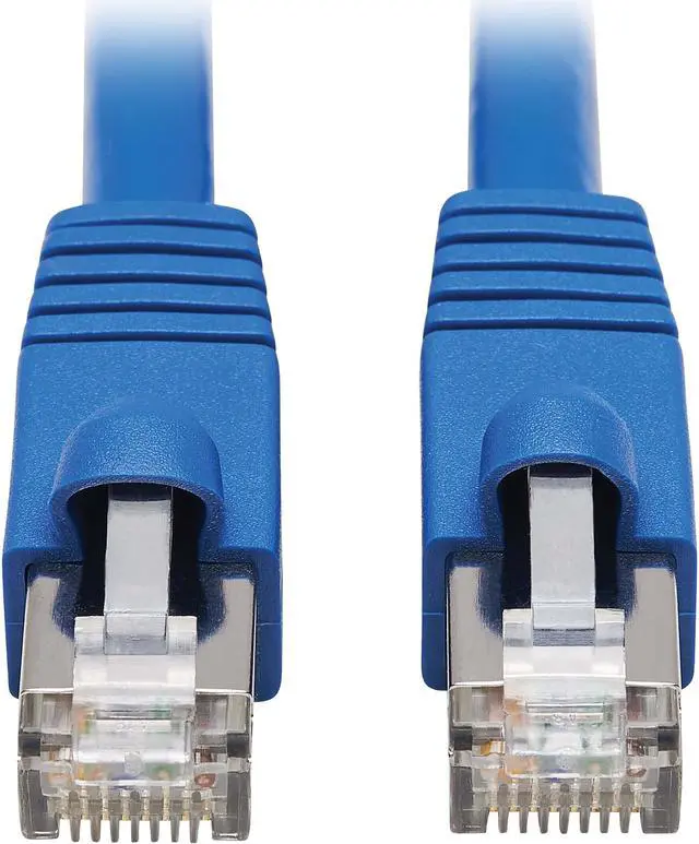 Main image of Tripp Lite Cat6a 10G-Certified Snagless F/UTP Network Patch Cable (RJ45 M/M), PoE, CMR-LP, Blue, 3 ft. (N261P-003-BL)