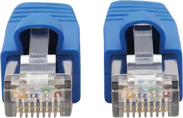 Alt view image 3 of 4 - Tripp Lite Cat6a 10G-Certified Snagless F/UTP Network Patch Cable (RJ45 M/M), PoE, CMR-LP, Blue, 3 ft. (N261P-003-BL)