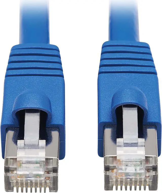 Main image of Tripp Lite Cat6a 10G-Certified Snagless F/UTP Network Patch Cable (RJ45 M/M), PoE, CMR-LP, Blue, 20 ft. (N261P-020-BL)