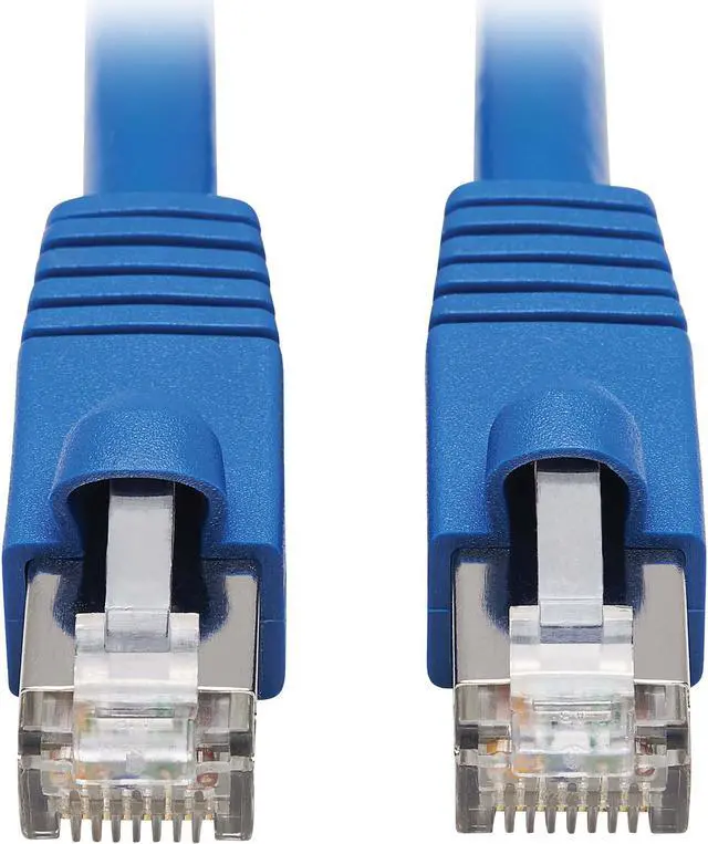 Main image of Tripp Lite Cat6a 10G-Certified Snagless F/UTP Network Patch Cable (RJ45 M/M), PoE, CMR-LP, Blue, 30 ft. (N261P-030-BL)
