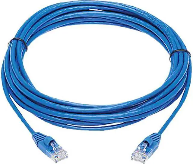 Main image of TRIPP LITE N261-S15-BL 15 ft. Cat 6A Blue 10G Snagless Molded Slim UTP Ethernet Cable (RJ45 M/M)