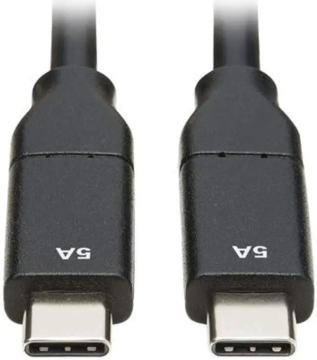 Main image of Tripp Lite U040-C1M-C-5A Black USB-C Cable (M/M) - USB 2.0, 5A Rating, USB-IF Certified, Thunderbolt 3 Compatible, 1m