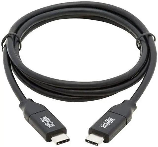 Alt view image 3 of 3 - Tripp Lite U040-C1M-C-5A Black USB-C Cable (M/M) - USB 2.0, 5A Rating, USB-IF Certified, Thunderbolt 3 Compatible, 1m