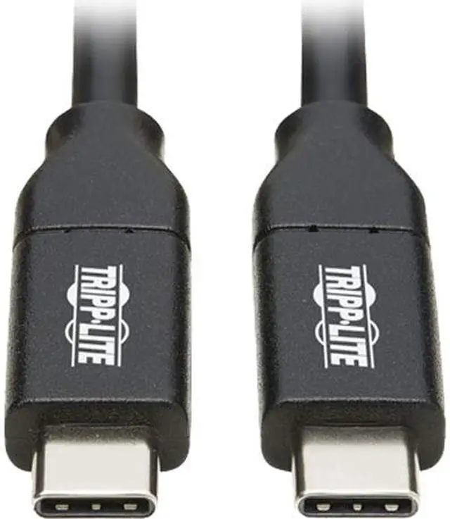 Main image of Tripp Lite U040-C2M-C-5A Black USB-C Cable (M/M) - USB 2.0, 5A Rating, USB-IF Certified, Thunderbolt 3 Compatible, 2m