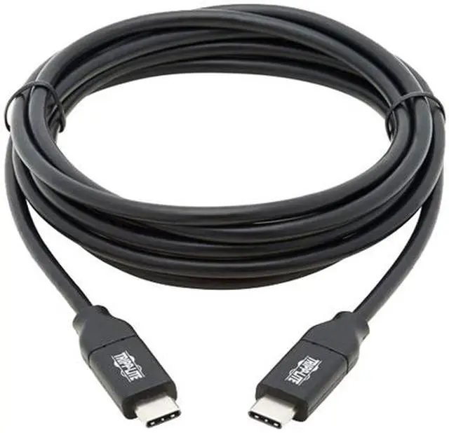 Alt view image 4 of 4 - Tripp Lite U040-C2M-C-5A Black USB-C Cable (M/M) - USB 2.0, 5A Rating, USB-IF Certified, Thunderbolt 3 Compatible, 2m
