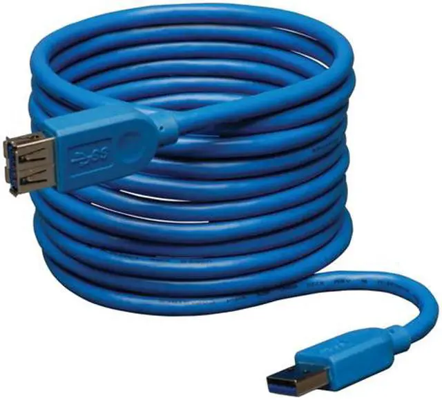 Alt view image 2 of 2 - Tripp Lite U324-016 Blue USB 3.0 SuperSpeed Extension Cable - USB-A to USB-A, M/F, 16 ft.