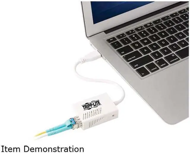 Alt view image 6 of 6 - Tripp Lite U336-MMF-1G-LC USB 3.0 Multimode Fiber Optic Transceiver Ethernet Adapter, 10/100/1000 Mbps, 1310nm, 550m, LC