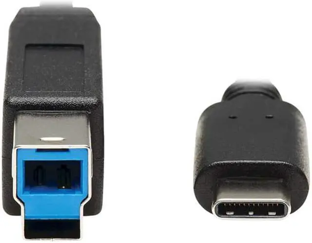 Alt view image 3 of 3 - Tripp Lite U422-20N-G2 Black USB-C to USB Type-B Cable (M/M) - USB 3.1, Gen 2 (10 Gbps), Thunderbolt 3 Compatible, 20-in.