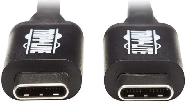 Alt view image 4 of 5 - Tripp Lite Model MTB3-01M5-5A-B Thunderbolt 3 Passive Cable - 20 Gbps, 5A 100W Power Delivery, 4K/60 Hz, 1.5m (5 ft.), Black Male to Male