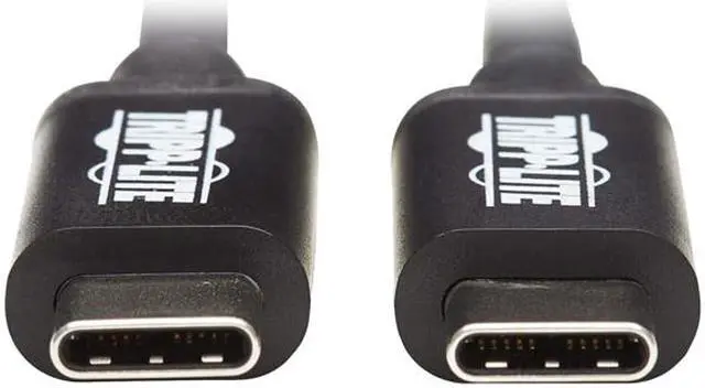 Alt view image 4 of 5 - Tripp Lite Model MTB3-01M-5A-B Thunderbolt 3 Passive Cable - 20 Gbps, 5A 100W Power Delivery, 4K/60 Hz, 1m (3.3 ft.), Black Male to Male