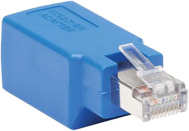 Main image of Tripp Lite N034-001-SH Cisco Serial Console Rollover Adapter (M/F) - RJ45 to RJ45, Shielded, Blue