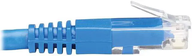 Alt view image 4 of 6 - TRIPP LITE N204-015-BL-UP 15 ft. Cat 6 Blue Up-Angle Cat6 Gigabit Molded UTP Ethernet Cable (RJ45 Right-Angle Up M to RJ45 M)
