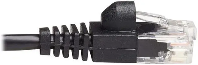 Alt view image 3 of 4 - TRIPP LITE N261-S10-BK 10 ft. Cat 6A Black 10G Snagless Molded Slim UTP Ethernet Cable (RJ45 M/M)