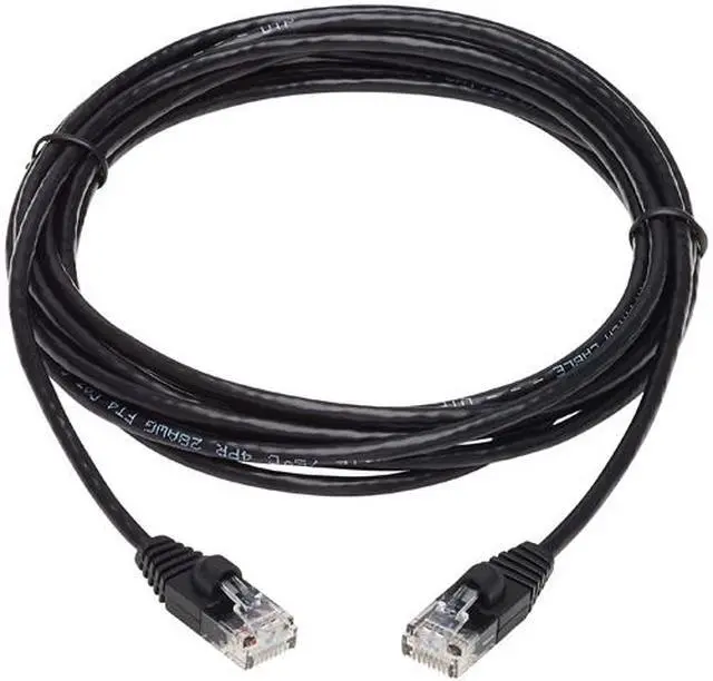 Main image of TRIPP LITE N261-S10-BK 10 ft. Cat 6A Black 10G Snagless Molded Slim UTP Ethernet Cable (RJ45 M/M)