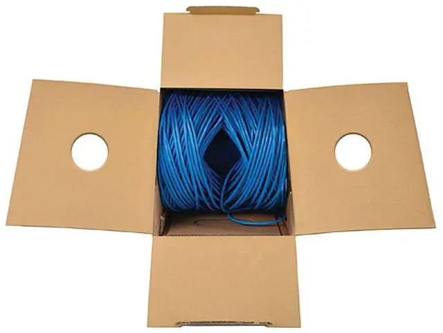 Alt view image 2 of 4 - TRIPP LITE N224-01K-BL-LP5 1000 ft. Cat 6 Blue Ethernet Cable, CMP-LP 0.5A Plenum, 100W High-Power PoE & PoE++, Solid 23 AWG