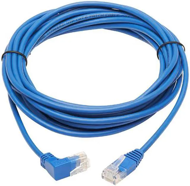 Main image of TRIPP LITE N204-S20-BL-UP 20 ft. Cat 6 Blue Up-Angle Gigabit Molded Slim UTP Ethernet Cable (RJ45 Right-Angle Up M to RJ45 M)