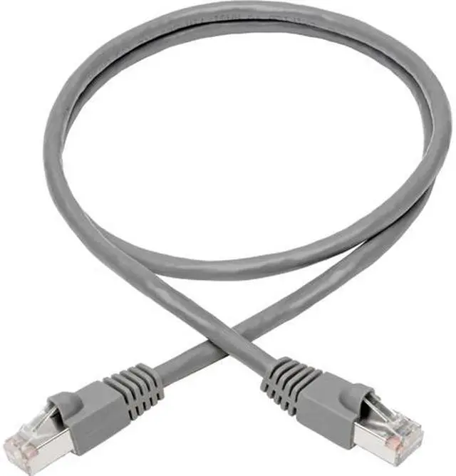 Main image of TRIPP LITE N262-006-GY Cat6a 10G-Certified Snagless Shielded STP Ethernet Cable (RJ45 M/M), PoE, Gray, 6 ft.