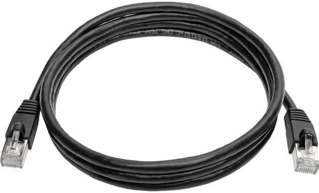 Main image of TRIPP LITE N262-006-BK 6 ft. Cat 6A Black Cat6a 10G-Certified Snagless Shielded STP Ethernet Cable (RJ45 M/M), PoE, Black, 6 ft.