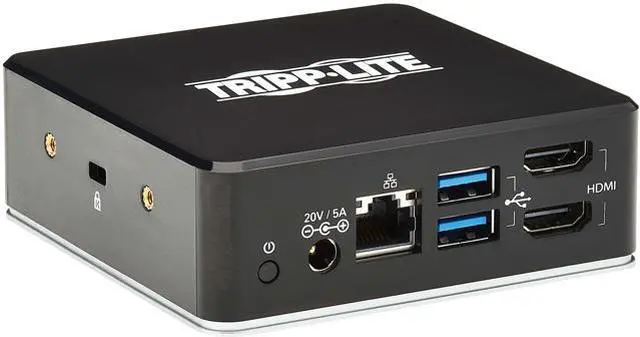 Main image of Tripp Lite U442-DOCK20-B USB-C Dock, Dual Display - Dual HDMI, USB 3.2 Gen 1, USB-A Hub, GbE, 3.5 mm, 85W PD Charging, Black
