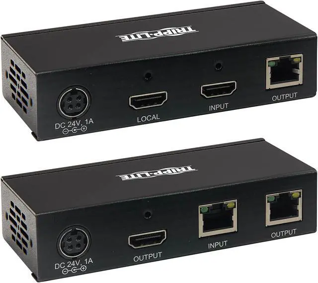 Alt view image 4 of 8 - Tripp Lite B127A-111-BHTH HDMI over Cat6 Extender Kit, Transmitter and Receiver with Repeater, 4K 60Hz, 4:4:4, IR, HDR, PoC, 230 ft., TAA