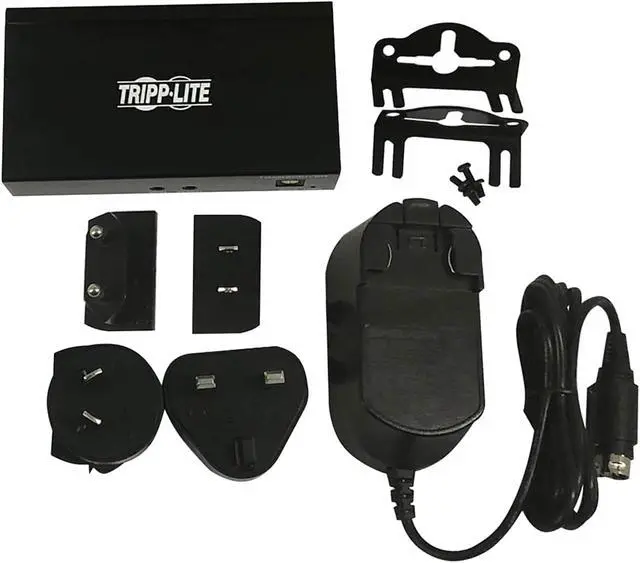 Alt view image 6 of 7 - Tripp Lite B127A-110-BH HDMI over Cat6 Receiver with Repeater, 4K 60Hz, HDR, 4:4:4, IR Transceiver, PoC, HDCP 2.2, 230 ft., TAA