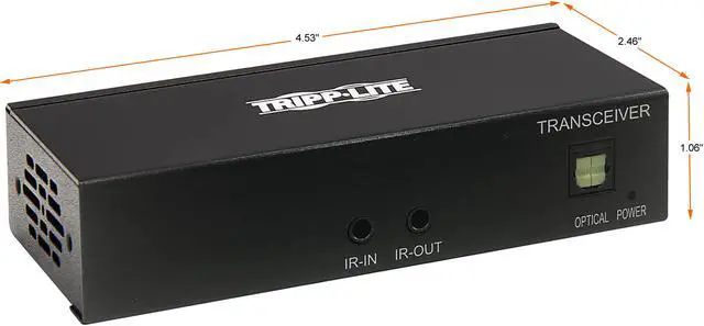 Alt view image 2 of 7 - Tripp Lite B127A-110-BH HDMI over Cat6 Receiver with Repeater, 4K 60Hz, HDR, 4:4:4, IR Transceiver, PoC, HDCP 2.2, 230 ft., TAA