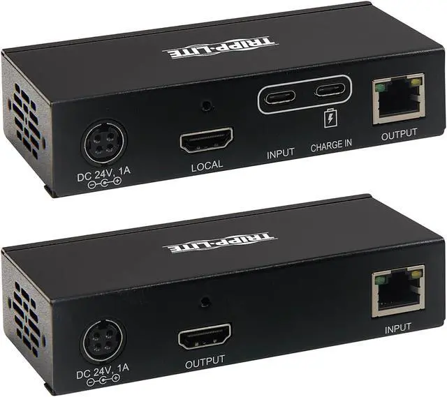 Alt view image 3 of 7 - USB-C to HDMI over Cat6 Extender Kit, KVM Support, 4K 60Hz, 4:4:4, USB, PoC, HDCP 2.2, up to 230 ft., TAA