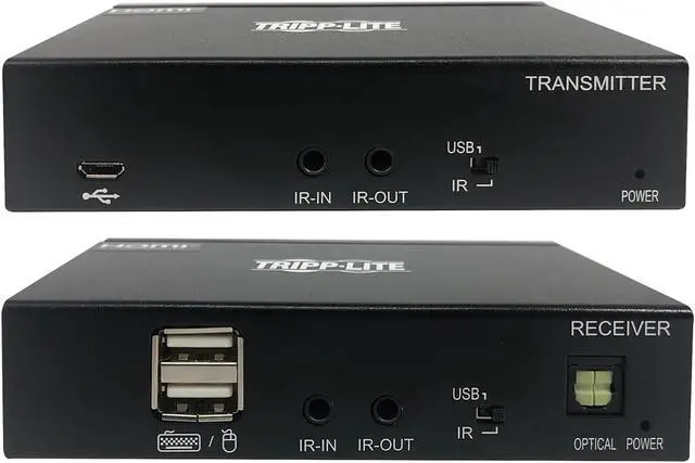 Alt view image 4 of 7 - USB-C to HDMI over Cat6 Extender Kit, KVM Support, 4K 60Hz, 4:4:4, USB, PoC, HDCP 2.2, up to 230 ft., TAA