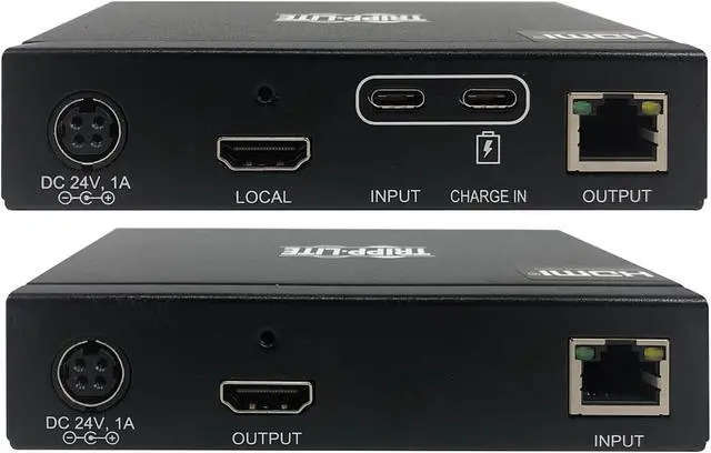 Alt view image 5 of 7 - USB-C to HDMI over Cat6 Extender Kit, KVM Support, 4K 60Hz, 4:4:4, USB, PoC, HDCP 2.2, up to 230 ft., TAA