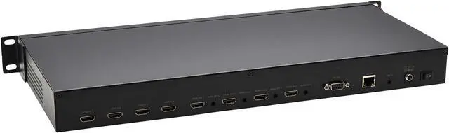 Alt view image 2 of 6 - Tripp Lite B302-4HX4H-4K 4 x 4 HDMI Matrix Switch/Splitter with Audio Extractor, Remote Access and Multi-Resolution Support, 4K 60 Hz, HDR