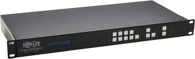 Main image of Tripp Lite B302-4HX4H-4K 4 x 4 HDMI Matrix Switch/Splitter with Audio Extractor, Remote Access and Multi-Resolution Support, 4K 60 Hz, HDR