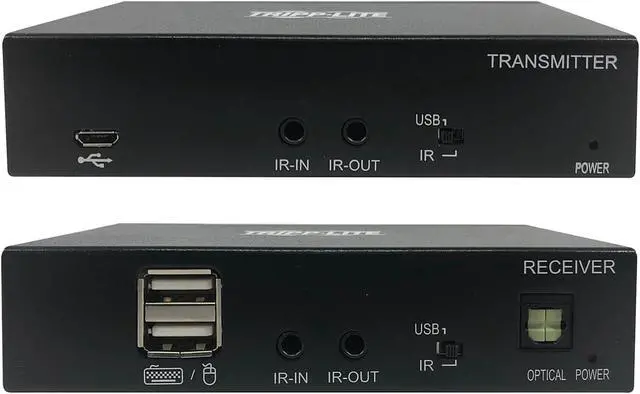 Alt view image 4 of 7 - Tripp Lite B127A-1A1-BDBH DisplayPort to HDMI over Cat6 Extender Kit, KVM Support, 4K 60Hz, 4:4:4, USB, PoC, HDCP 2.2, 230 ft., TAA