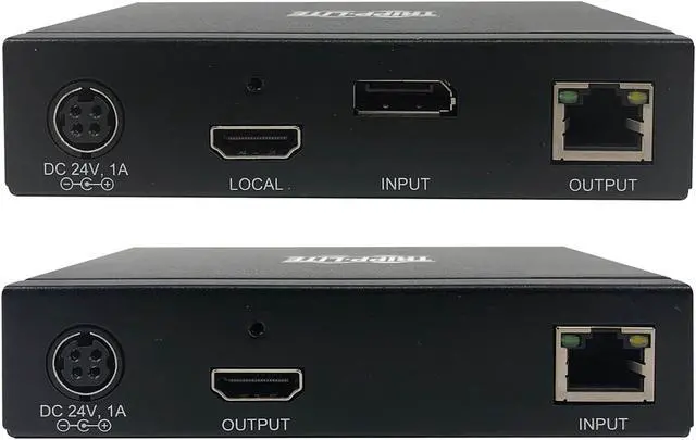 Alt view image 5 of 7 - Tripp Lite B127A-1A1-BDBH DisplayPort to HDMI over Cat6 Extender Kit, KVM Support, 4K 60Hz, 4:4:4, USB, PoC, HDCP 2.2, 230 ft., TAA