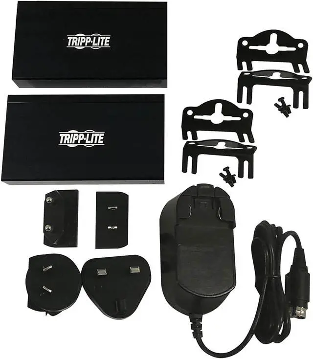 Alt view image 6 of 7 - Tripp Lite B127A-1A1-BDBH DisplayPort to HDMI over Cat6 Extender Kit, KVM Support, 4K 60Hz, 4:4:4, USB, PoC, HDCP 2.2, 230 ft., TAA