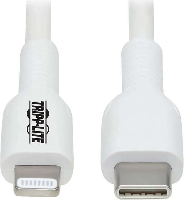 Main image of USB-C to Lightning Sync/Charge Cable (M/M), MFi Certified, White, 1 m (3.3 ft.)
